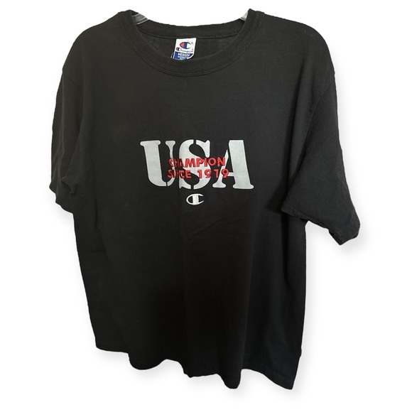 Vintage Champion USA Graphic Embroidered T-Shirt.  NWOT SIZE M. - Picture 2 of 8